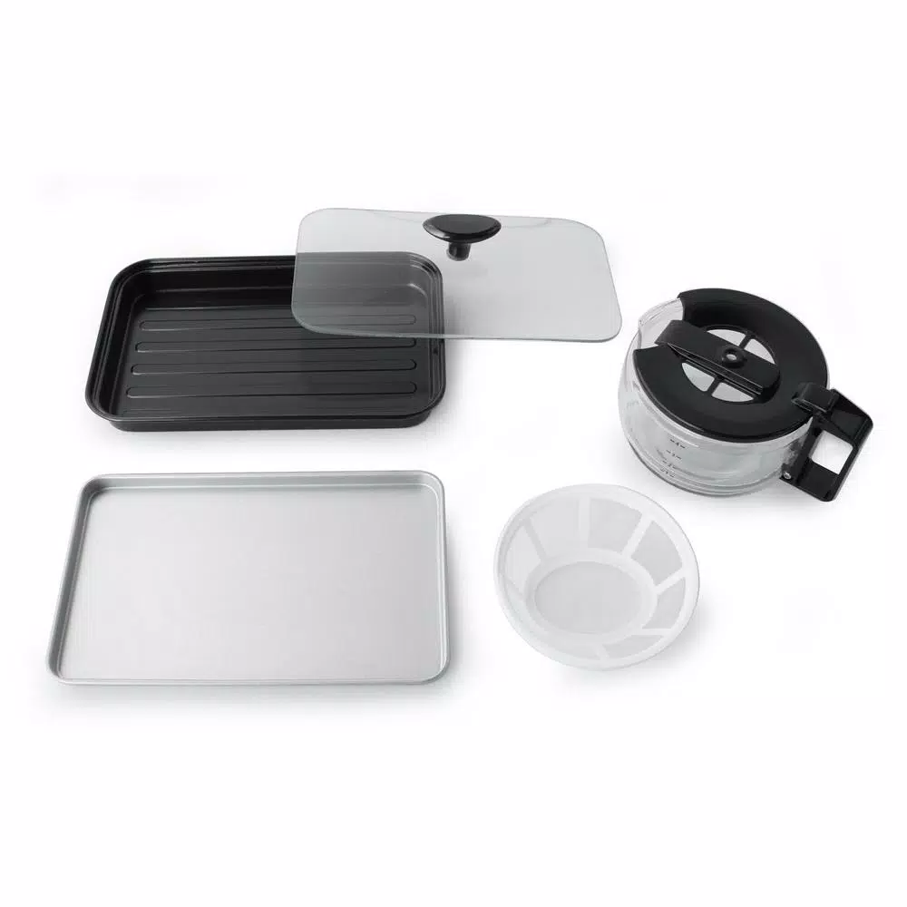 SPT Breakfast Center 1450 W 2-Slice White and Stainless Steel Toaster Oven with Griddle and Coffee Maker Toasters SPT Breakfast Center 1450 W 2-Slice White And Stainless Steel Toaster Oven With Griddle And Coffee Maker -Costway Shop white and stainless steel spt toaster ovens bm 1120w 44 1000