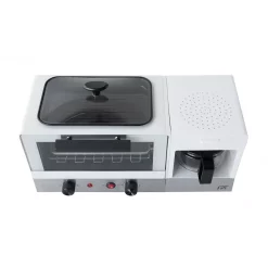 Toasters SPT Breakfast Center 1450 W 2-Slice White And Stainless Steel Toaster Oven With Griddle And Coffee Maker 4 Toasters SPT Breakfast Center 1450 W 2-Slice White And Stainless Steel Toaster Oven With Griddle And Coffee Maker -Costway Shop white and stainless steel spt toaster ovens bm 1120w 4f 1000