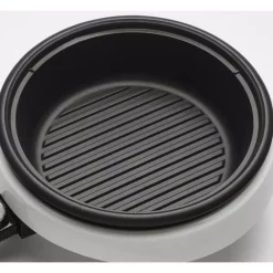 Electric Skillets & Indoor Grills AROMA Super Pot 3-in-1 10 In. White Indoor Grill With Lid -Costway Shop white aroma indoor grills asp 137 76 1000