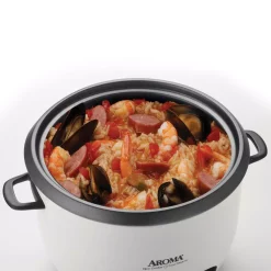 Cookers AROMA Pot-Style 6-Cup White Rice Cooker 5 Cookers AROMA Pot-Style 6-Cup White Rice Cooker -Costway Shop white aroma rice cookers arc 743 1ng c3 1000