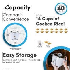 Cookers AROMA 14-Cup Rice Cooker In White 8 Cookers AROMA 14-Cup Rice Cooker In White -Costway Shop white aroma rice cookers arc 757sg 76 1000