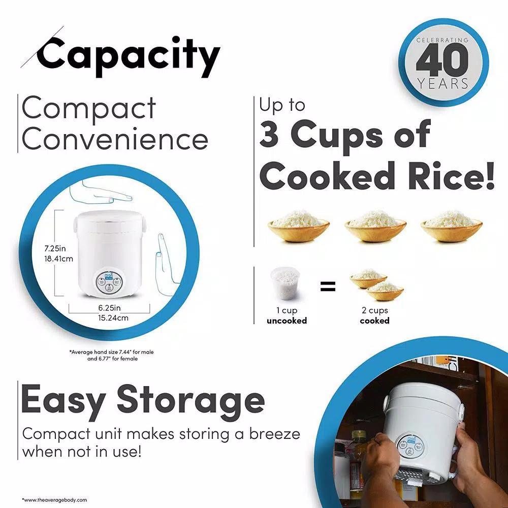 AROMA 3-Cup White Mini Rice Cooker with Non-Stick Cooking Pot Cookers AROMA 3-Cup White Mini Rice Cooker With Non-Stick Cooking Pot -Costway Shop white aroma rice cookers mrc 903d 31 1000