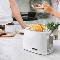Toasters Better Chef 2-Slice White Wide Slot Toaster With Cool-Touch Exterior 9 Toasters Better Chef 2-Slice White Wide Slot Toaster With Cool-Touch Exterior -Costway Shop white better chef pop up toasters 98595029m 1f 1000