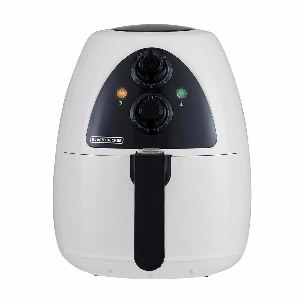 BLACK+DECKER Purifry 2 Qt. White Air Fryer Air Fryers BLACK+DECKER Purifry 2 Qt. White Air Fryer -Costway Shop white black black decker air fryers hf100wd 4f 1000