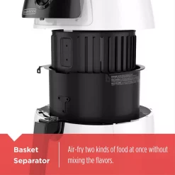 Air Fryers BLACK+DECKER Purifry 2 Qt. White Air Fryer 5 Air Fryers BLACK+DECKER Purifry 2 Qt. White Air Fryer -Costway Shop white black black decker air fryers hf100wd a0 1000