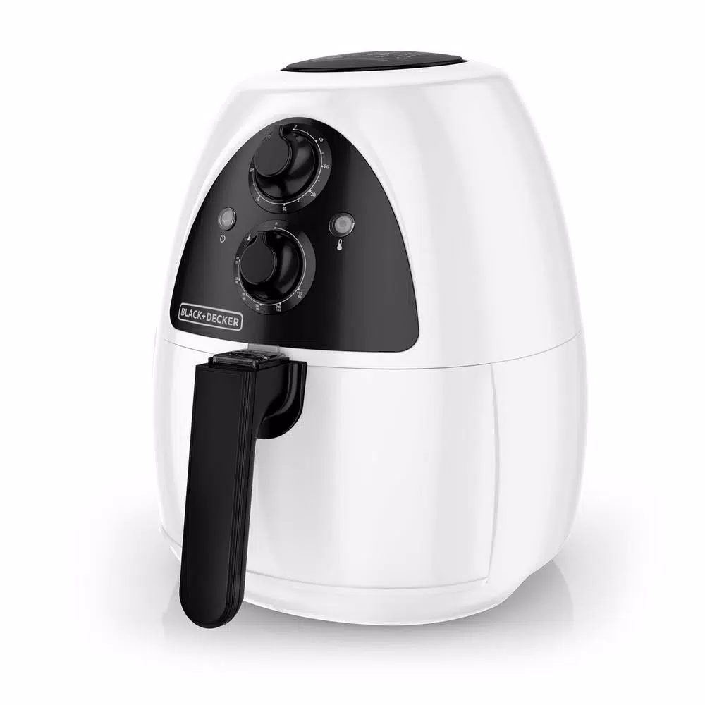 BLACK+DECKER Purifry 2 Qt. White Air Fryer Air Fryers BLACK+DECKER Purifry 2 Qt. White Air Fryer -Costway Shop white black black decker air fryers hf100wd e1 1000