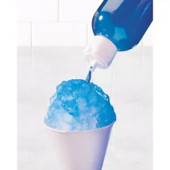 Dessert Makers Nostalgia 8 Oz. Blue And White Countertop Snow Cone Machine -Costway Shop white blue nostalgia snow cone machines ism1000 fa 1000
