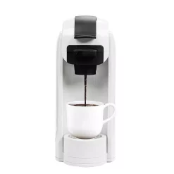 Coffee Makers Boyel Living White 1000-Watt 4-Cups Coffee Machine Single Serve Coffee Maker -Costway Shop white boyel living single serve coffee makers cm45703 31 1000