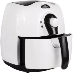Air Fryers Brentwood 3.7 Qt. White Air Fryer With Timer And Temperature Control 5 Air Fryers Brentwood 3.7 Qt. White Air Fryer With Timer And Temperature Control -Costway Shop white brentwood air fryers af 350w 1f 1000