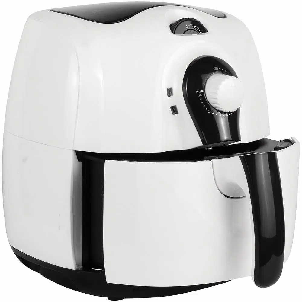 Brentwood 3.7 Qt. White Air Fryer With Timer and Temperature Control Air Fryers Brentwood 3.7 Qt. White Air Fryer With Timer And Temperature Control -Costway Shop white brentwood air fryers af 350w 1f 1000
