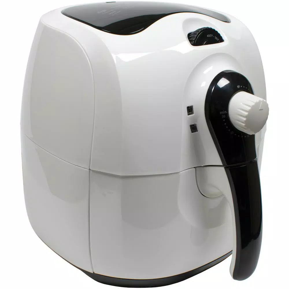Brentwood 3.7 Qt. White Air Fryer With Timer and Temperature Control Air Fryers Brentwood 3.7 Qt. White Air Fryer With Timer And Temperature Control -Costway Shop white brentwood air fryers af 350w 44 1000