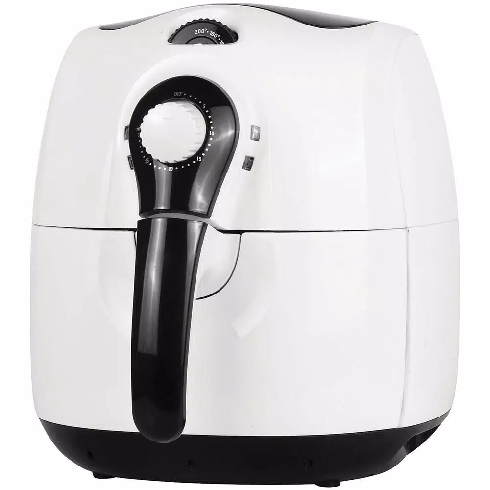 Brentwood 3.7 Qt. White Air Fryer With Timer and Temperature Control Air Fryers Brentwood 3.7 Qt. White Air Fryer With Timer And Temperature Control -Costway Shop white brentwood air fryers af 350w 64 1000