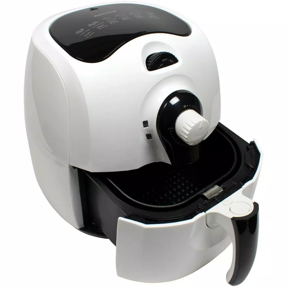 Brentwood 3.7 Qt. White Air Fryer With Timer and Temperature Control Air Fryers Brentwood 3.7 Qt. White Air Fryer With Timer And Temperature Control -Costway Shop white brentwood air fryers af 350w d4 1000