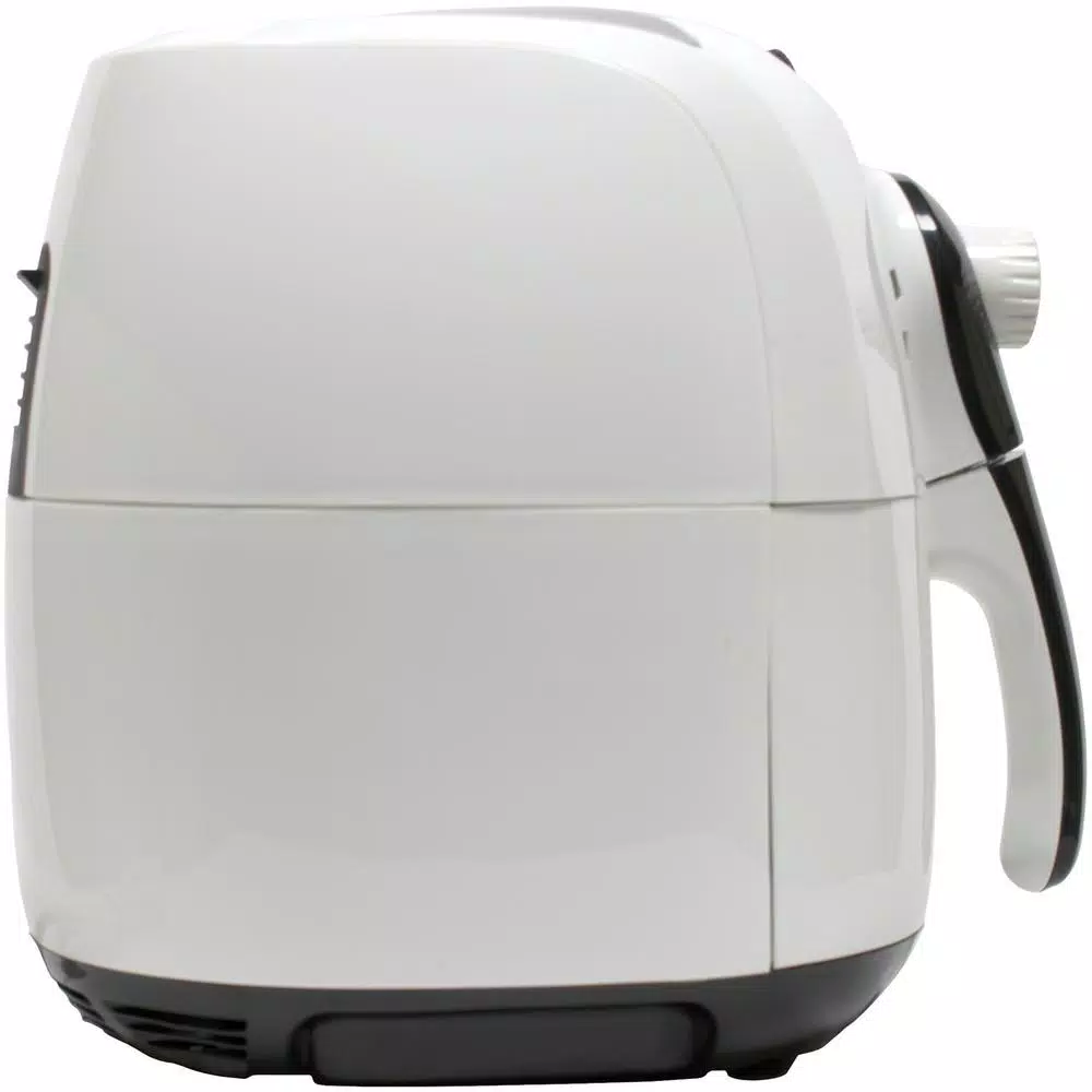 Brentwood 3.7 Qt. White Air Fryer With Timer and Temperature Control Air Fryers Brentwood 3.7 Qt. White Air Fryer With Timer And Temperature Control -Costway Shop white brentwood air fryers af 350w fa 1000