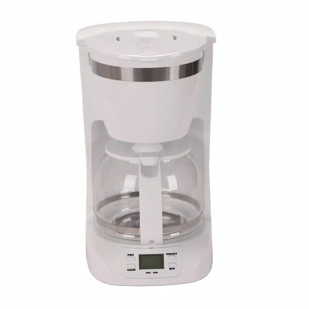 Brentwood Appliances 10-Cup White Digital Coffee Maker Coffee Makers Brentwood Appliances 10-Cup White Digital Coffee Maker -Costway Shop white brentwood appliances drip coffee makers ts 219w fa 1000