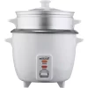 Cookers Brentwood Appliances 5-Cup White Rice Cooker With Food Steamer
