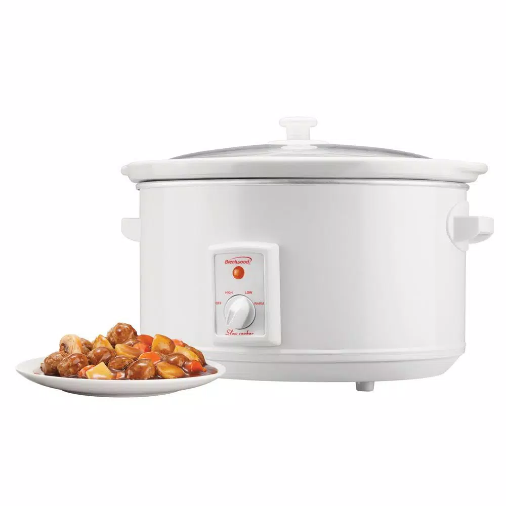 Cookers Brentwood Appliances 8 Qt. White Slow Cooker 9 Cookers Brentwood Appliances 8 Qt. White Slow Cooker - Image 7