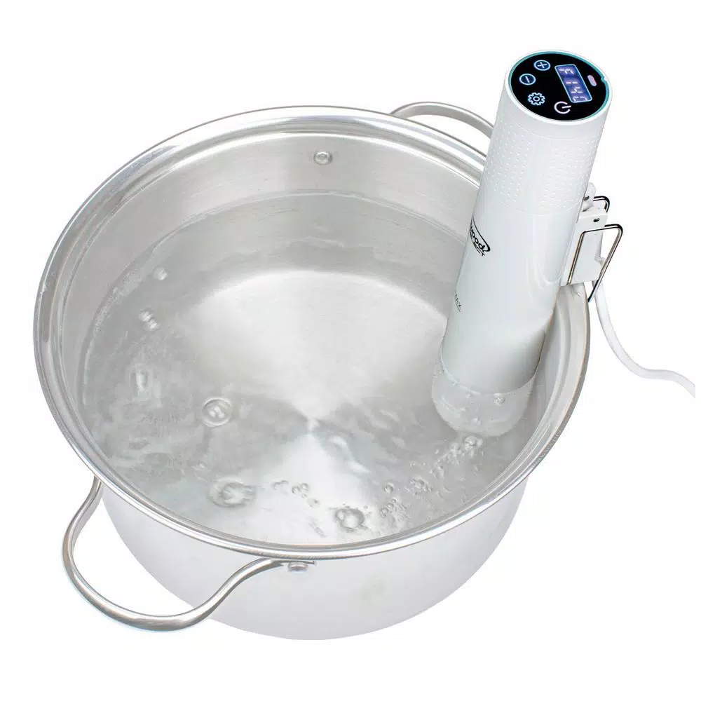 Brentwood Appliances Select White Sous Vide with Digital Display Cookers Brentwood Appliances Select White Sous Vide With Digital Display -Costway Shop white brentwood appliances slow cookers sv 2010w fa 1000