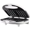 Electric Skillets & Indoor Grills Brentwood Appliances 750 W Dual Waffle White Nonstick Waffle Maker