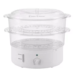Cookers Classic Cuisine 6.3 Qt. White Rice Cooker With Built-In Timer And Locking Lid