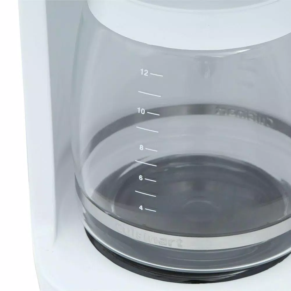 Cuisinart 12-Cup White Drip Coffee Maker with Carafe Coffee Makers Cuisinart 12-Cup White Drip Coffee Maker With Carafe -Costway Shop white cuisinart coffee makers dcc 1100p1 1f 1000