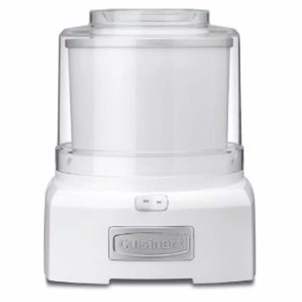Cuisinart 1.5 Qt. White Ice Cream Maker with Easy Lock Lid Dessert Makers Cuisinart 1.5 Qt. White Ice Cream Maker With Easy Lock Lid -Costway Shop white cuisinart ice cream makers ice 21p1 64 1000