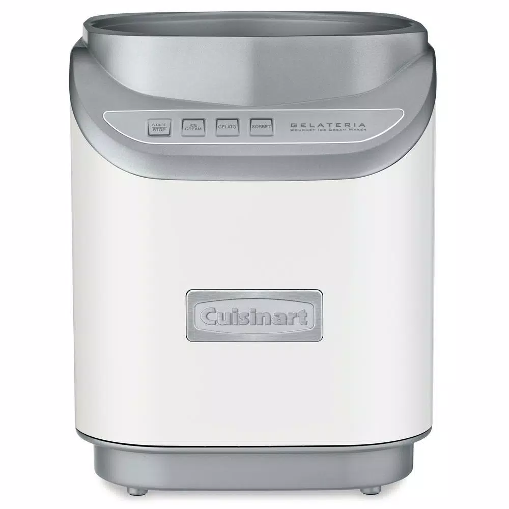 Cuisinart Cool Creations 2 qt. White Electric Ice Cream Maker with Recipe Booklet Dessert Makers Cuisinart Cool Creations 2 Qt. White Electric Ice Cream Maker With Recipe Booklet -Costway Shop white cuisinart ice cream makers ice 60wp1 4f 1000