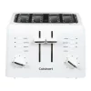 Toasters Cuisinart Compact 4-Slice White Wide Slot Toaster With Crumb Tray 2 Toasters Cuisinart Compact 4-Slice White Wide Slot Toaster With Crumb Tray -Costway Shop white cuisinart pop up toasters cpt 142 64 1000