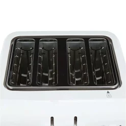 Toasters Cuisinart Compact 4-Slice White Wide Slot Toaster With Crumb Tray 12 Toasters Cuisinart Compact 4-Slice White Wide Slot Toaster With Crumb Tray -Costway Shop white cuisinart pop up toasters cpt 142p1 4f 1000