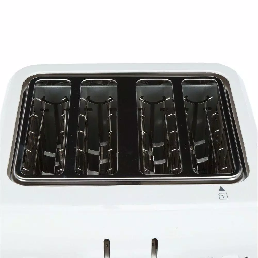 Toasters Cuisinart Compact 4-Slice White Wide Slot Toaster With Crumb Tray 7 Toasters Cuisinart Compact 4-Slice White Wide Slot Toaster With Crumb Tray - Image 5