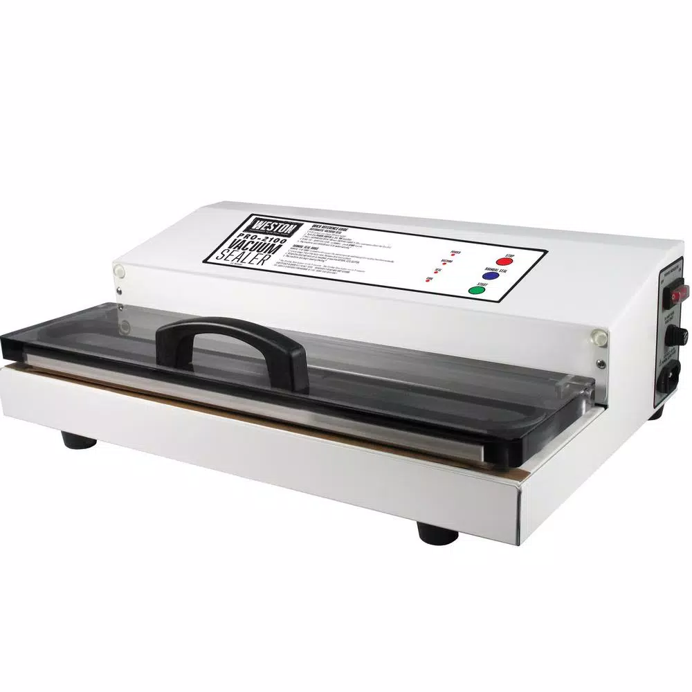Weston Pro-2100 White Food Vacuum Sealer Food Processing Weston Pro-2100 White Food Vacuum Sealer -Costway Shop white food vacuum sealers 65 0101 64 1000