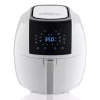 Air Fryers GoWISE USA 8-in-1 5.8 Qt. Touch Screen White Air Fryer With Recipe Book 2 Air Fryers GoWISE USA 8-in-1 5.8 Qt. Touch Screen White Air Fryer With Recipe Book -Costway Shop white gowise usa air fryers gw22735 64 1000