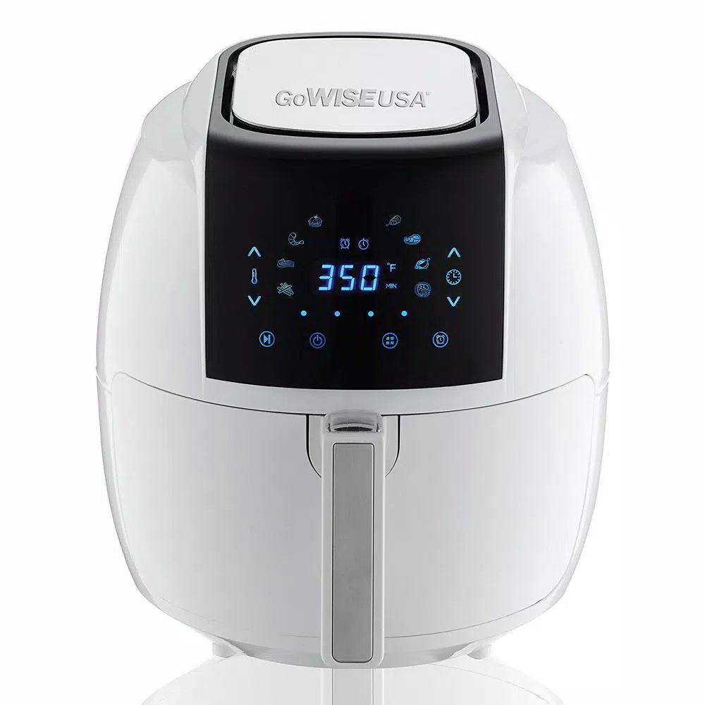 GoWISE USA 8-in-1 5.8 Qt. Touch Screen White Air Fryer with Recipe Book Air Fryers GoWISE USA 8-in-1 5.8 Qt. Touch Screen White Air Fryer With Recipe Book -Costway Shop white gowise usa air fryers gw22735 64 1000