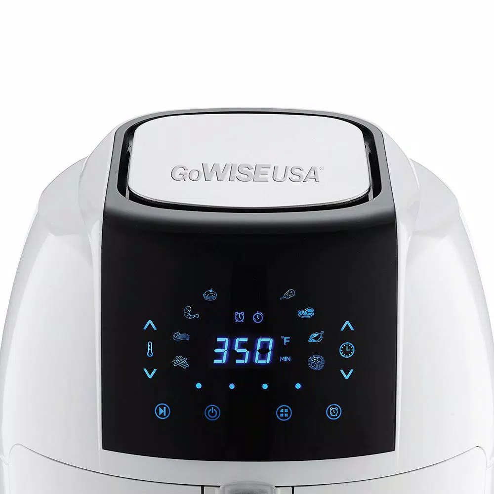 GoWISE USA 8-in-1 5.8 Qt. Touch Screen White Air Fryer with Recipe Book Air Fryers GoWISE USA 8-in-1 5.8 Qt. Touch Screen White Air Fryer With Recipe Book -Costway Shop white gowise usa air fryers gw22735 c3 1000