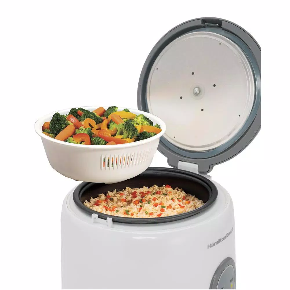 Hamilton Beach 8-Cup White Rice Cooker and Warmer with Non-Stick Cooking Pot, Rice Paddle and Measuring Cup Cookers Hamilton Beach 8-Cup White Rice Cooker And Warmer With Non-Stick Cooking Pot, Rice Paddle And Measuring Cup -Costway Shop white hamilton beach rice cookers 37508 40 1000