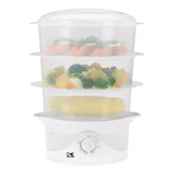 Cookers KALORIK 9.5 Qt. White Food Steamer And Rice Cooker With Built-In Timer 5 Cookers KALORIK 9.5 Qt. White Food Steamer And Rice Cooker With Built-In Timer -Costway Shop white kalorik rice cookers dg 33761 4f 1000