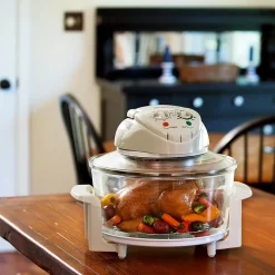 Toasters Magic Chef 1300 W White Convection Countertop Oven With Built-In Timer -Costway Shop white magic chef toaster ovens ewgc12w3 31 1000