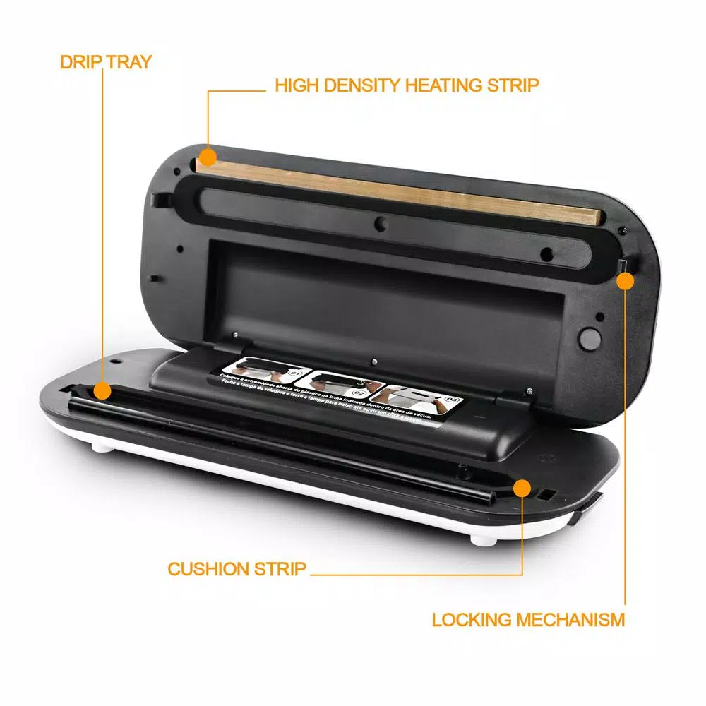 Food Processing MegaChef White Food Vacuum Sealer 6 Food Processing MegaChef White Food Vacuum Sealer - Image 4
