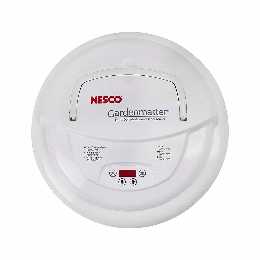 Nesco Gardenmaster 4-Tray Expandable White Food Dehydrator with Temperature Control Food Processing Nesco Gardenmaster 4-Tray Expandable White Food Dehydrator With Temperature Control -Costway Shop white nesco dehydrators fd 1040 76 1000