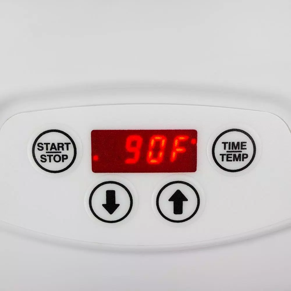 Nesco Gardenmaster 4-Tray Expandable White Food Dehydrator with Temperature Control Food Processing Nesco Gardenmaster 4-Tray Expandable White Food Dehydrator With Temperature Control -Costway Shop white nesco dehydrators fd 1040 fa 1000