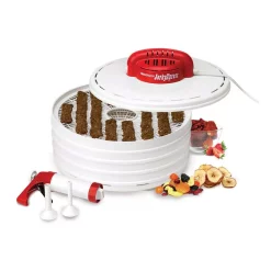 Food Processing Nesco Jerky Xpress 4-Tray White Food Dehydrator 4 Food Processing Nesco Jerky Xpress 4-Tray White Food Dehydrator -Costway Shop white nesco dehydrators fd 28jx c3 1000