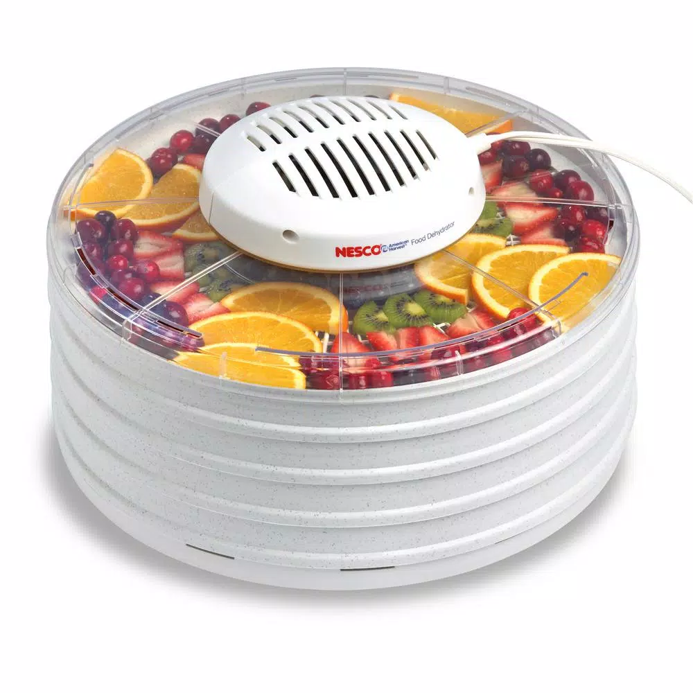 Nesco 4-Tray White Expandable Food Dehydrator Food Processing Nesco 4-Tray White Expandable Food Dehydrator -Costway Shop white nesco dehydrators fd 37 fa 1000
