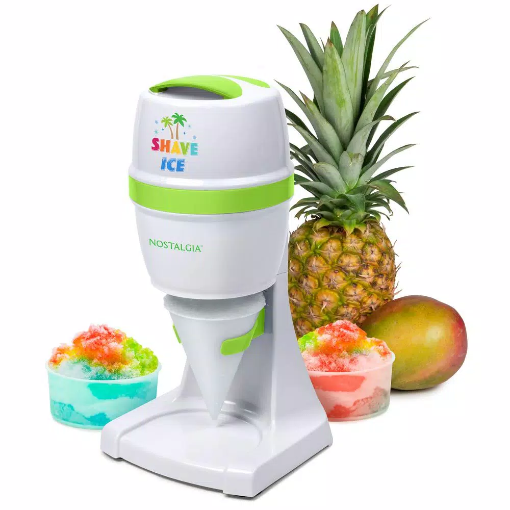 Dessert Makers Nostalgia 50 W 8 Oz. White Snow Cone Maker With Stainless Steel Blades 8 Dessert Makers Nostalgia 50 W 8 Oz. White Snow Cone Maker With Stainless Steel Blades - Image 6