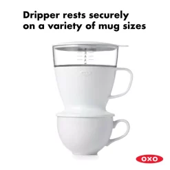 Coffee Makers OXO Good Grips 1.5-Cup White Pour-Over Coffee Maker -Costway Shop white oxo drip coffee makers 11180100 77 1000