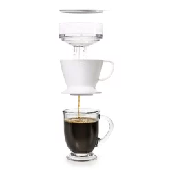 Coffee Makers OXO Good Grips 1.5-Cup White Pour-Over Coffee Maker -Costway Shop white oxo drip coffee makers 11180100 c3 1000