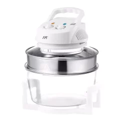 Toasters SPT 1300 W White Countertop Convection Oven With Built-in Timer And Extender Ring