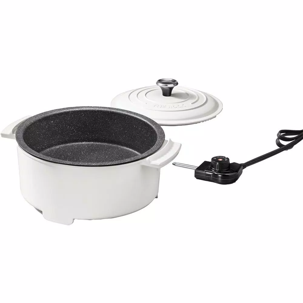 Starfrit THE ROCK 3.2 Qt. White Electric Casserole Slow Cooker Cookers Starfrit THE ROCK 3.2 Qt. White Electric Casserole Slow Cooker -Costway Shop white starfrit slow cookers 024423 003 0000 4f 1000