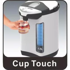 Electric Kettles Tayama 16-Cup Stainless Steel Corded Thermal Air Pot With 2 Way Dispensing -Costway Shop white tayama electric kettles tk 400 4f 1000