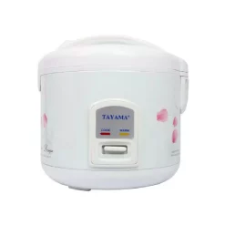 Cookers Tayama 8-Cup White Rice Cooker With Air-Tight Lid And Non-Stick Inner Pot
