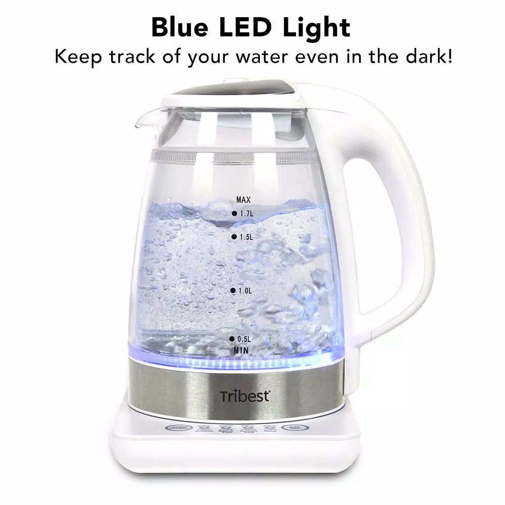 Tribest 6-Cup White Raw Tea Kettle Electric Kettles Tribest 6-Cup White Raw Tea Kettle -Costway Shop white tribest electric kettles gkd 450 b c3 1000